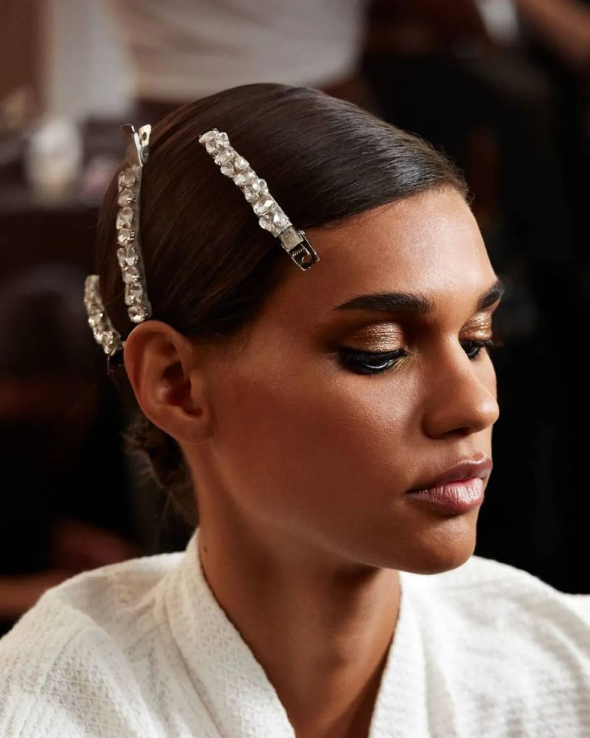 مكياج عيون برونزي