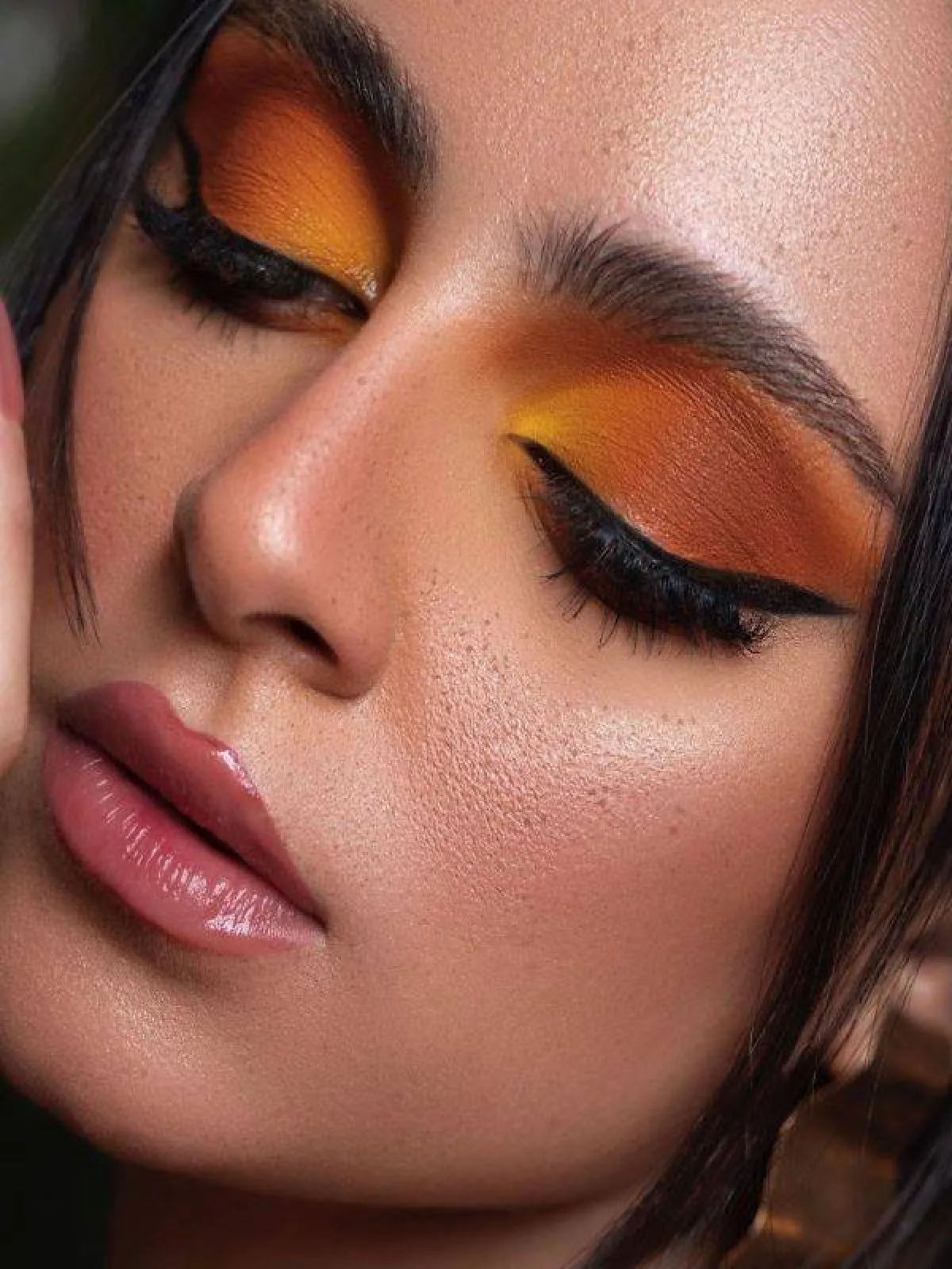 مكياج خريفي دافئ
