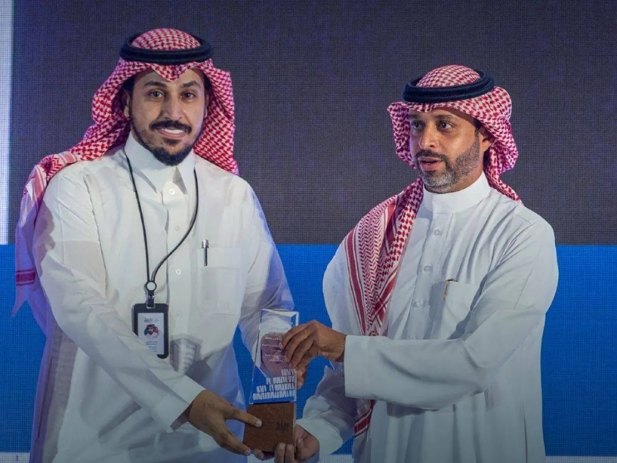 من حفل توزيع الجوائز في معرض الرياض للكتاب