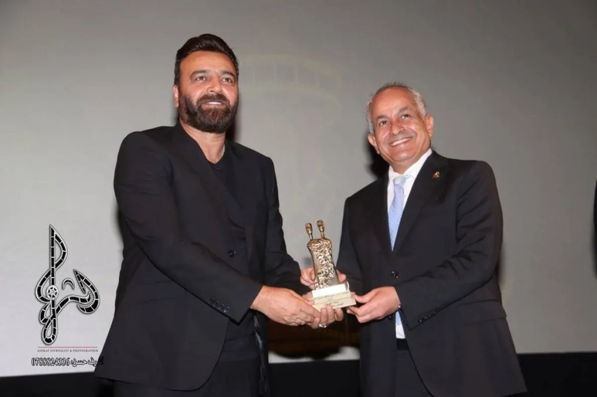 تكريم سامر المصري- الصورة من فيسبوك مهرجان الأردن للأفلام