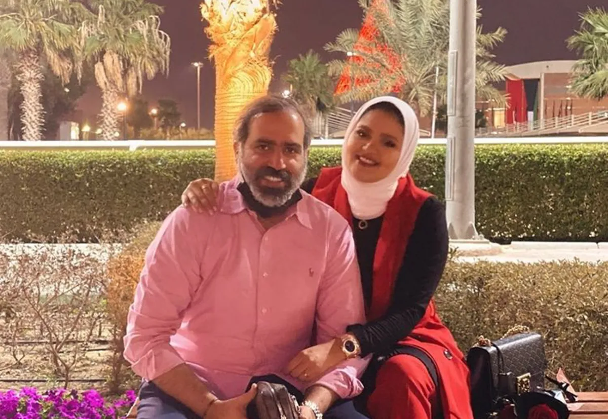 عبدالله التركماني وزوجتة حبيبة - الصورة من انستقرام الفنان