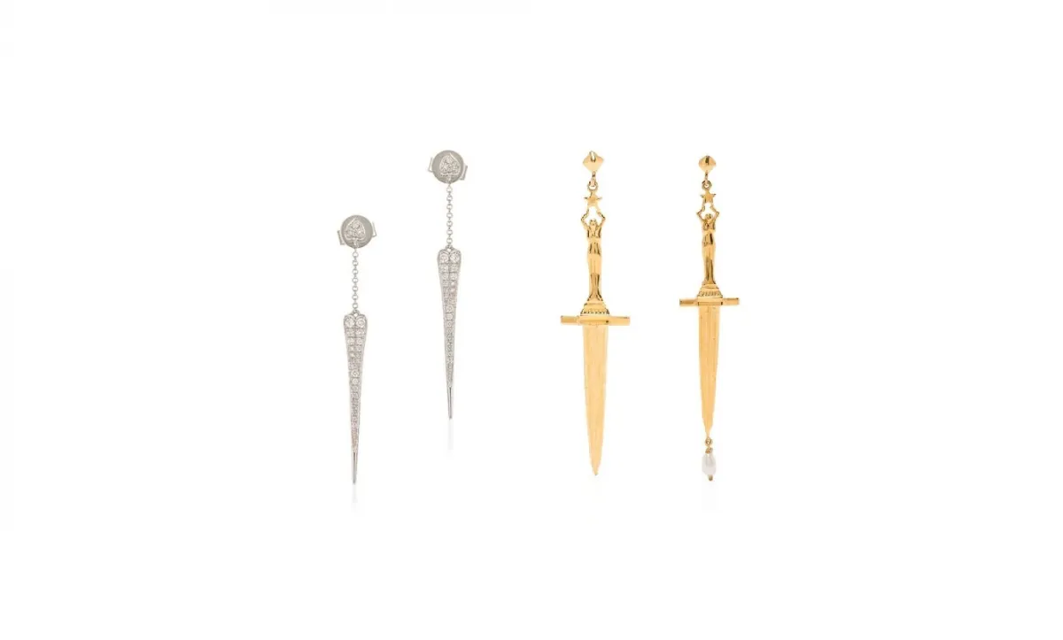 موديلات أقراط بشكل الخناجر