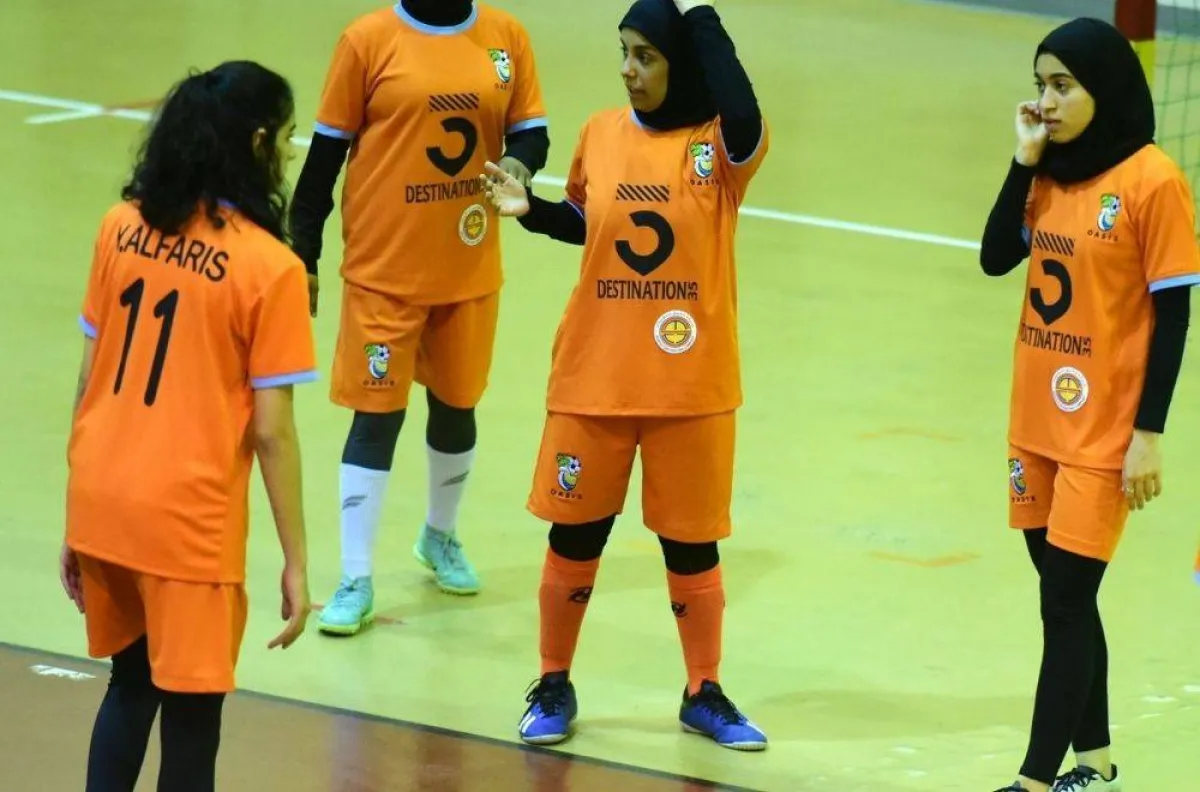 مباراة كرة قدم نسائية بنادي القادسية في فعالية الشرقية وردية 