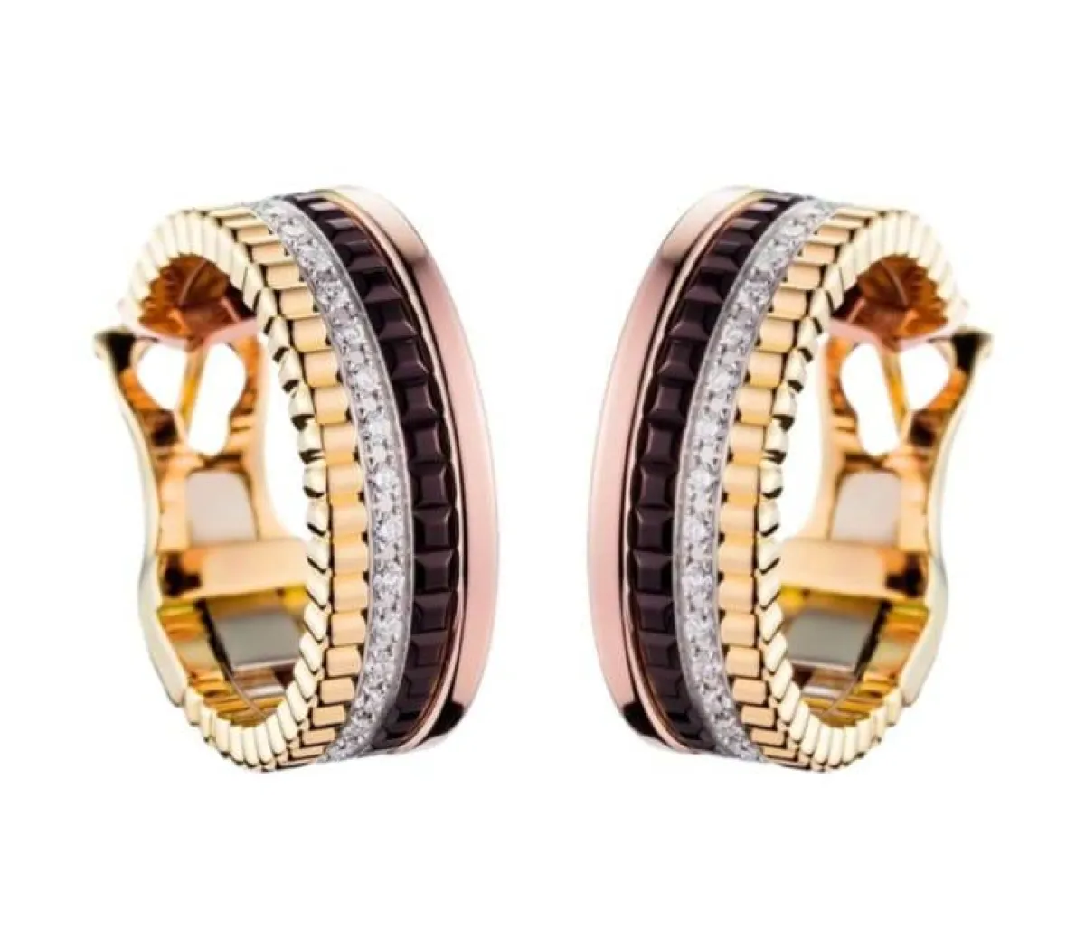 أقراط quatre classique hoop من بوشرون Boucheron 