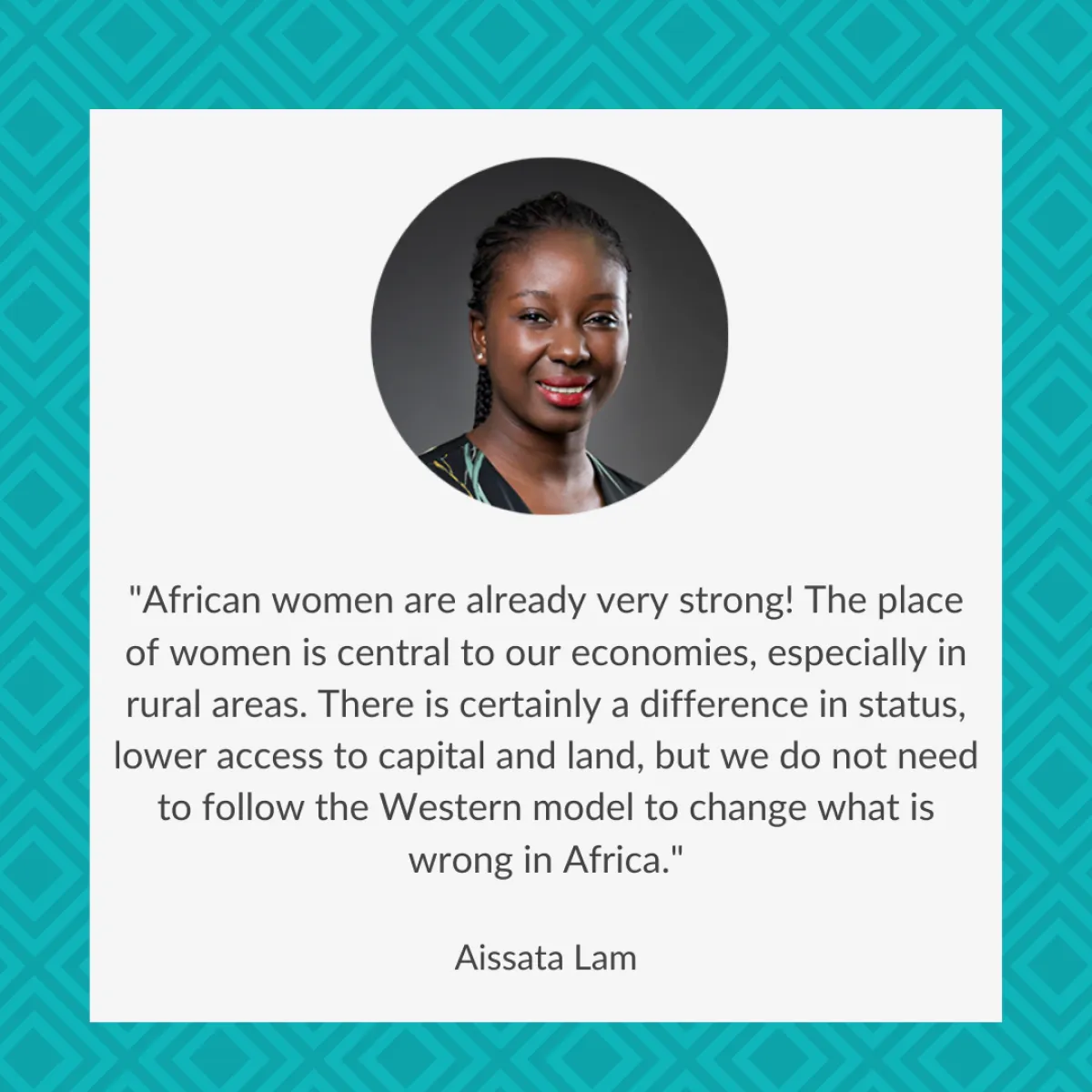 أيساتا لام رئيس غرفة التجارية في موريتانيا