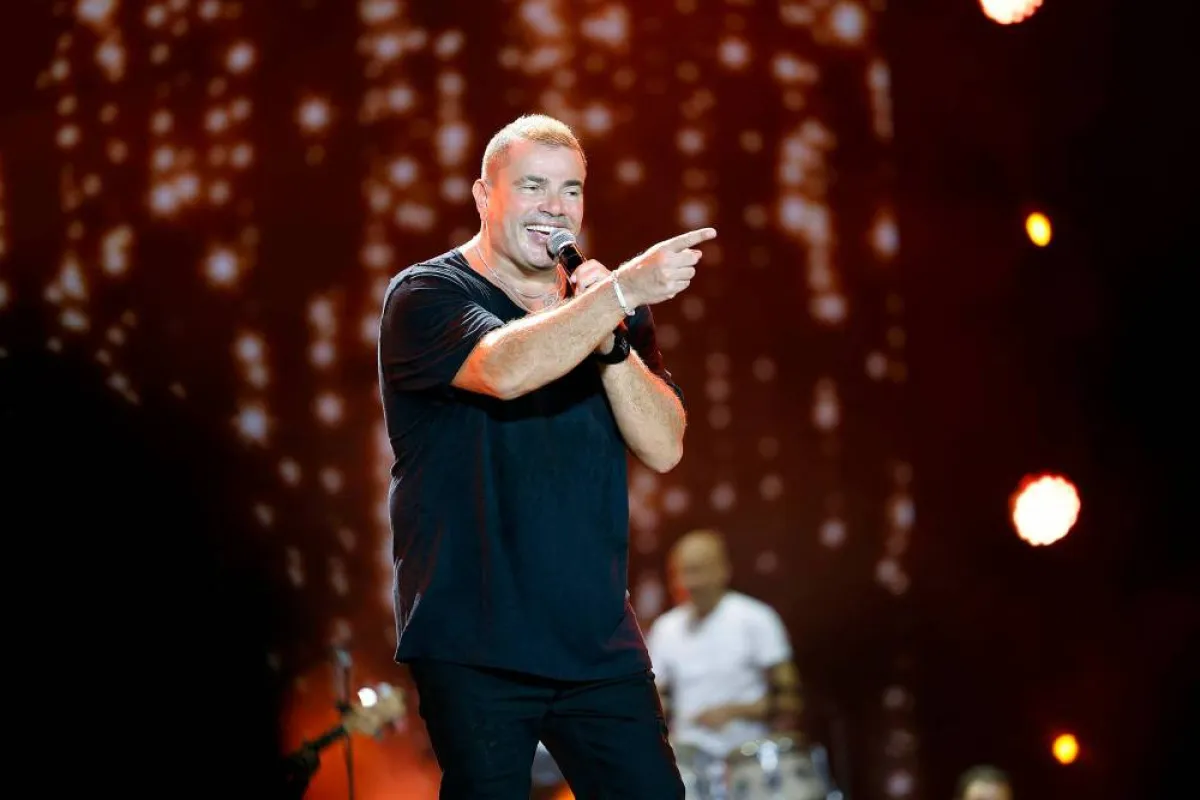 عمرو دياب من حفل إكسبو دبي - الصورة من حسابه على الفيس بوك