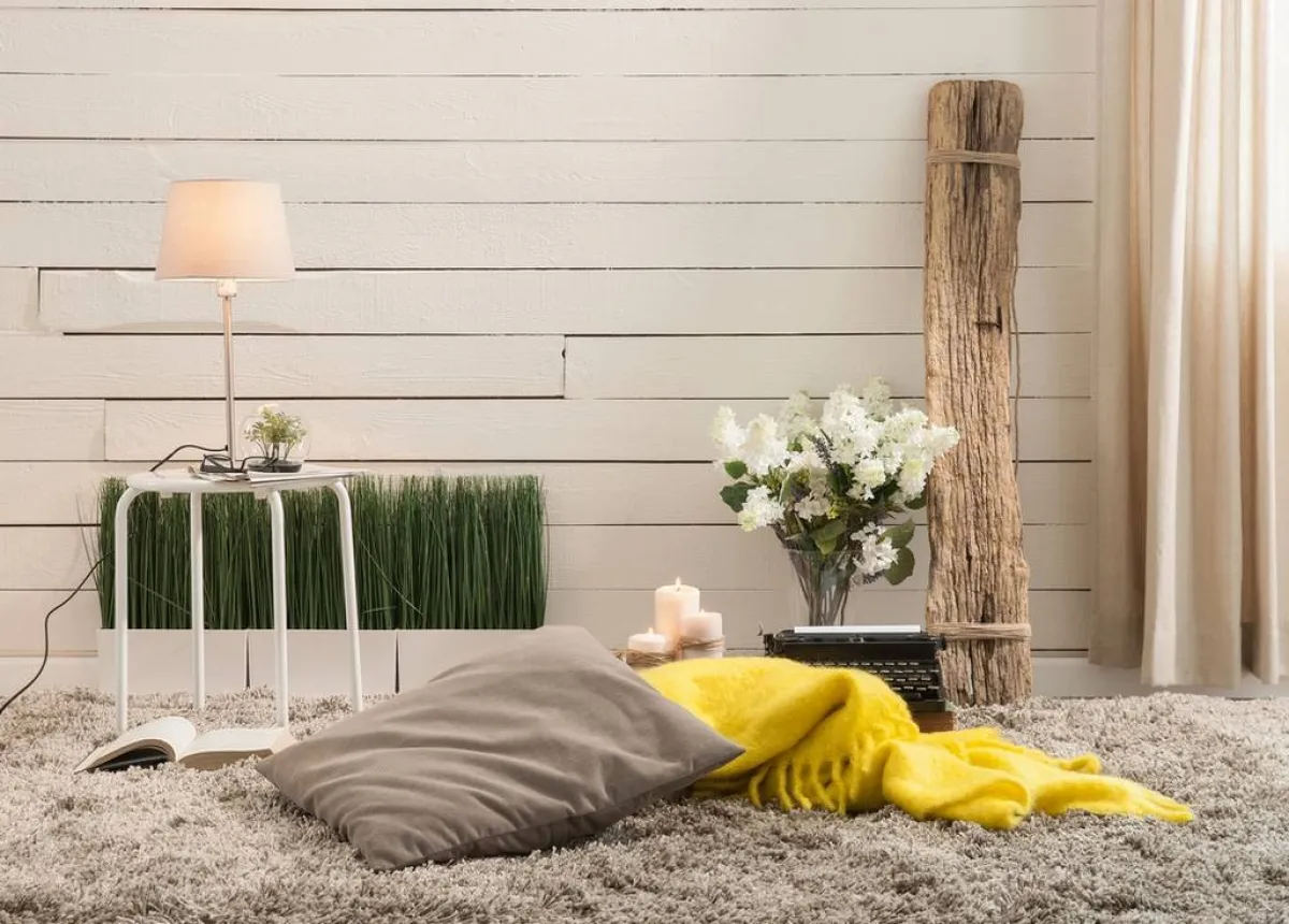 مزيج الأصفر بالألوان في الديكور العصري