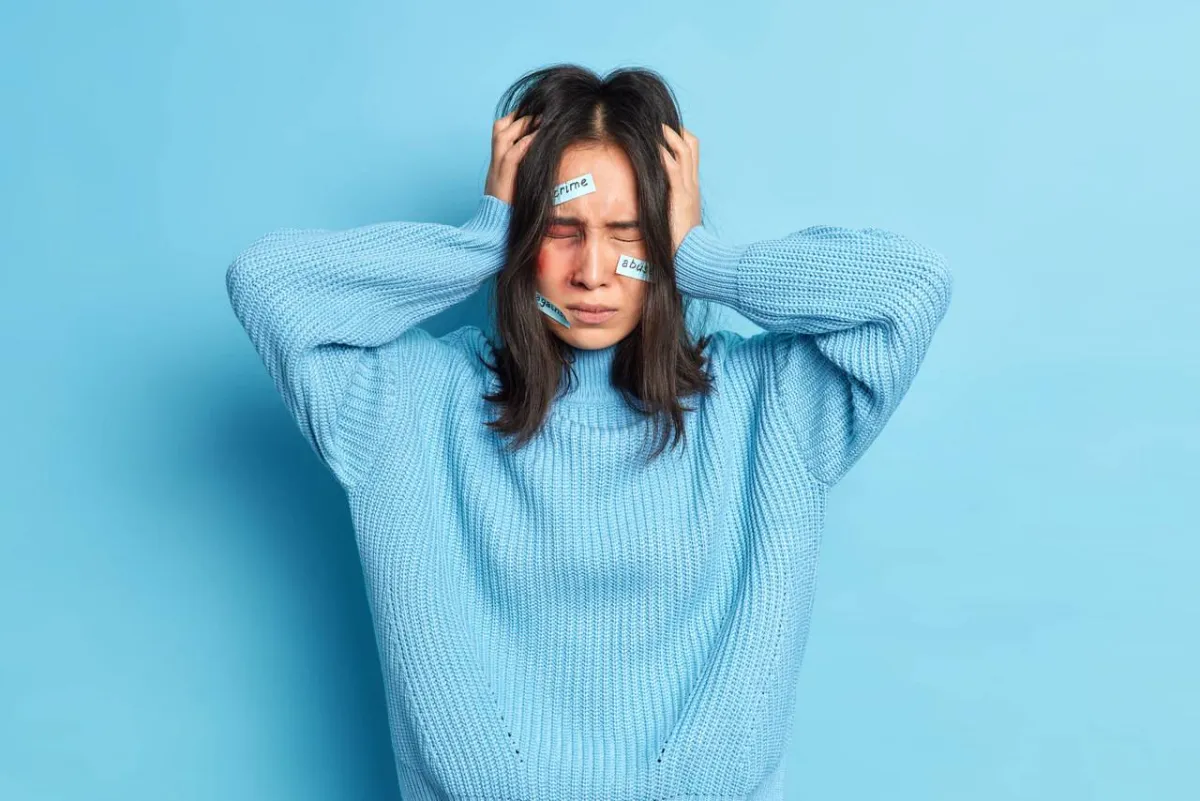 صورة لامرأة متوترة