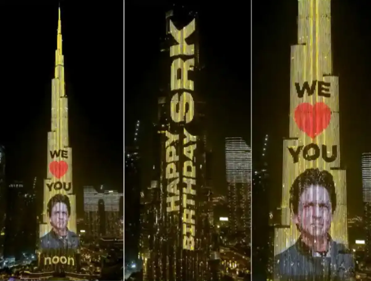 شاروخان على برج خليفة