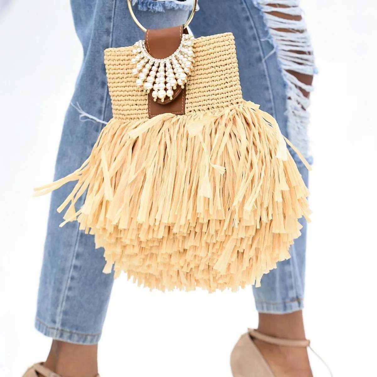 حقيبة فخمة مزيّنة بشراشيب من فلاينغ سولو Flying Solo   