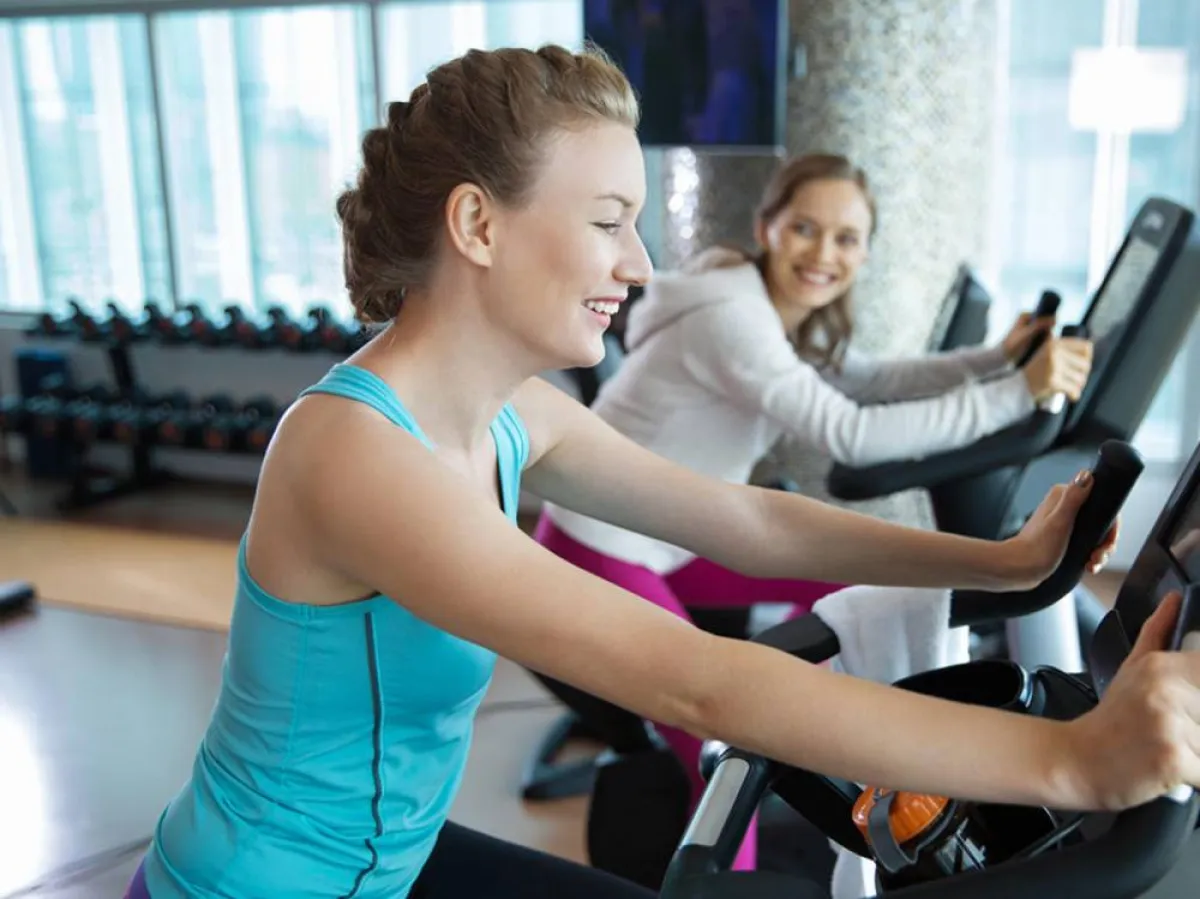 صورة لحامل تتدرب