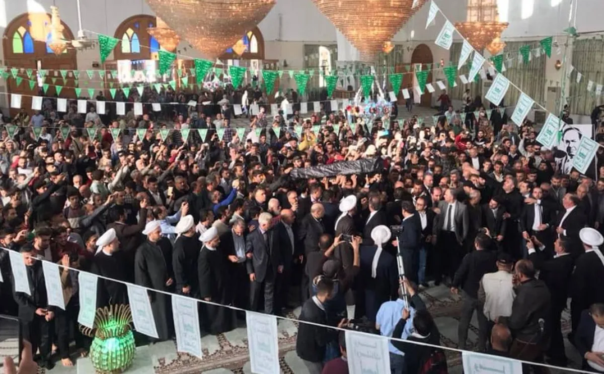 من تشييع الراحل صباح فخري - الصورة من حساب إذاعة ميلودي على فيسبوك