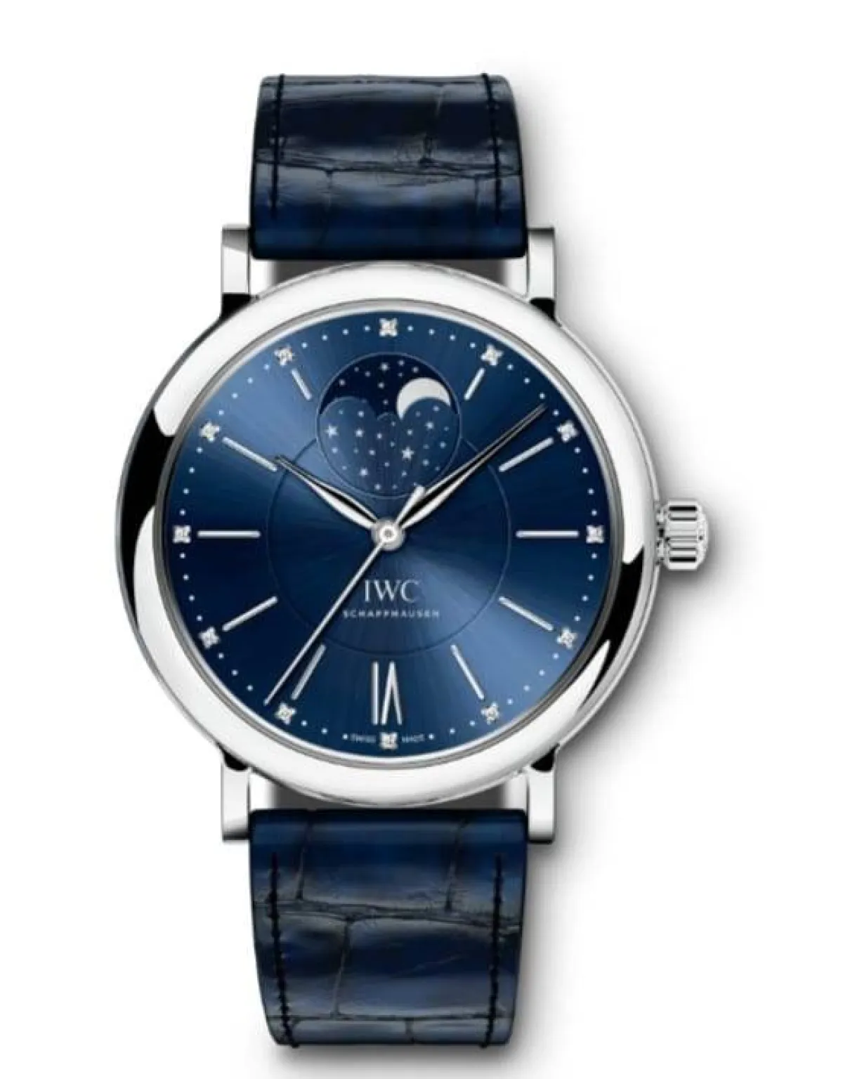 ساعة يد نسائية بأطوار القمر من IWC 