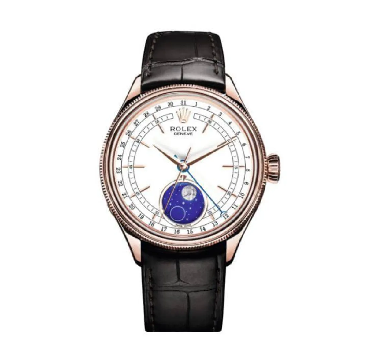 ساعة يد نسائية بأطوار القمر من Rolex 