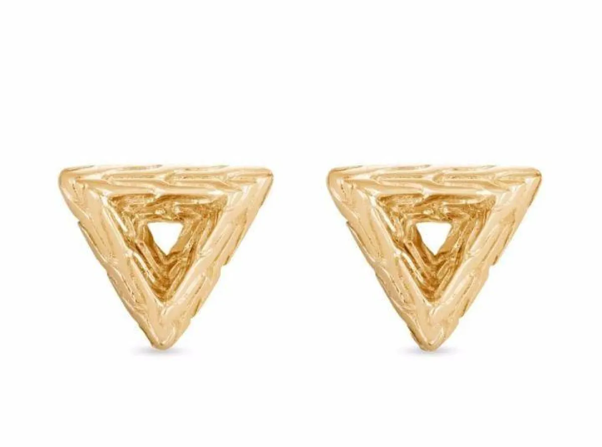 أقراط أذن على شكل مثلث من علامة John Hardy 