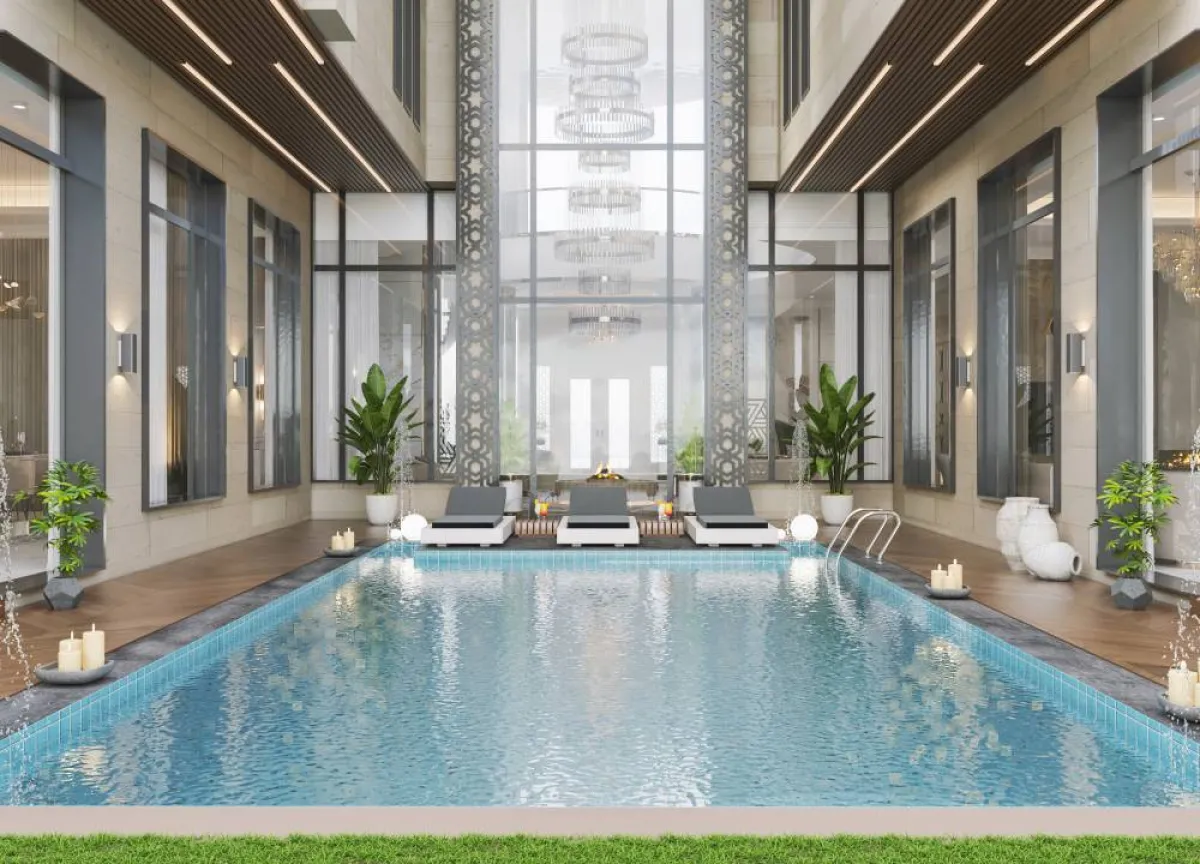 الزجاج يضفي فخامة في المساحة 