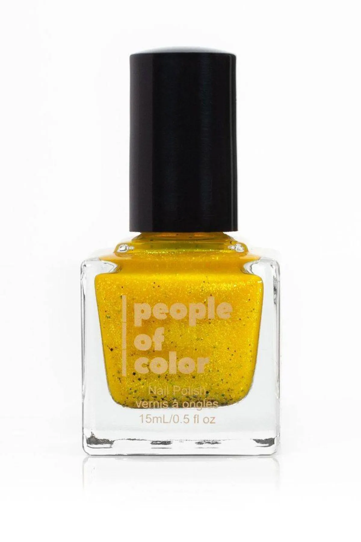 موضة مناكير أصفر غليتر