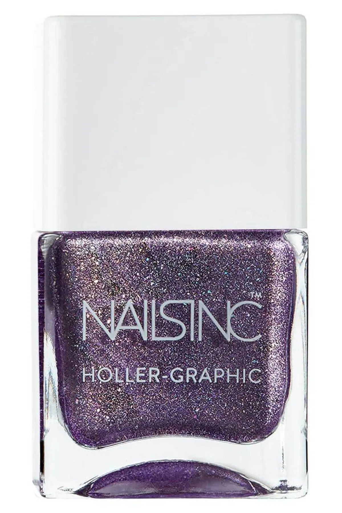 طلاء أظافر بنفسجي غليتر