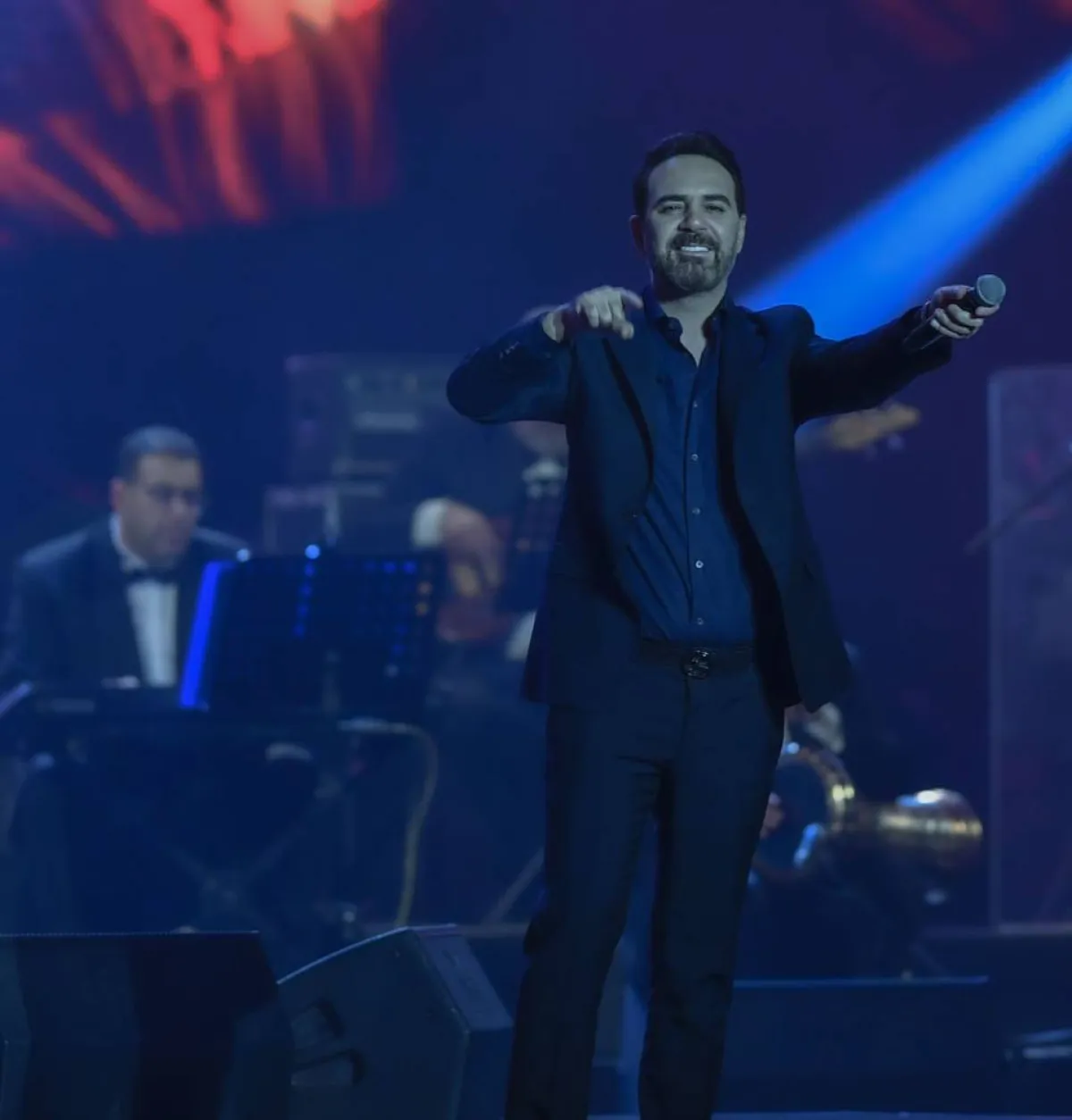 وائل جسار من الحفل - تصوير بشير صالح