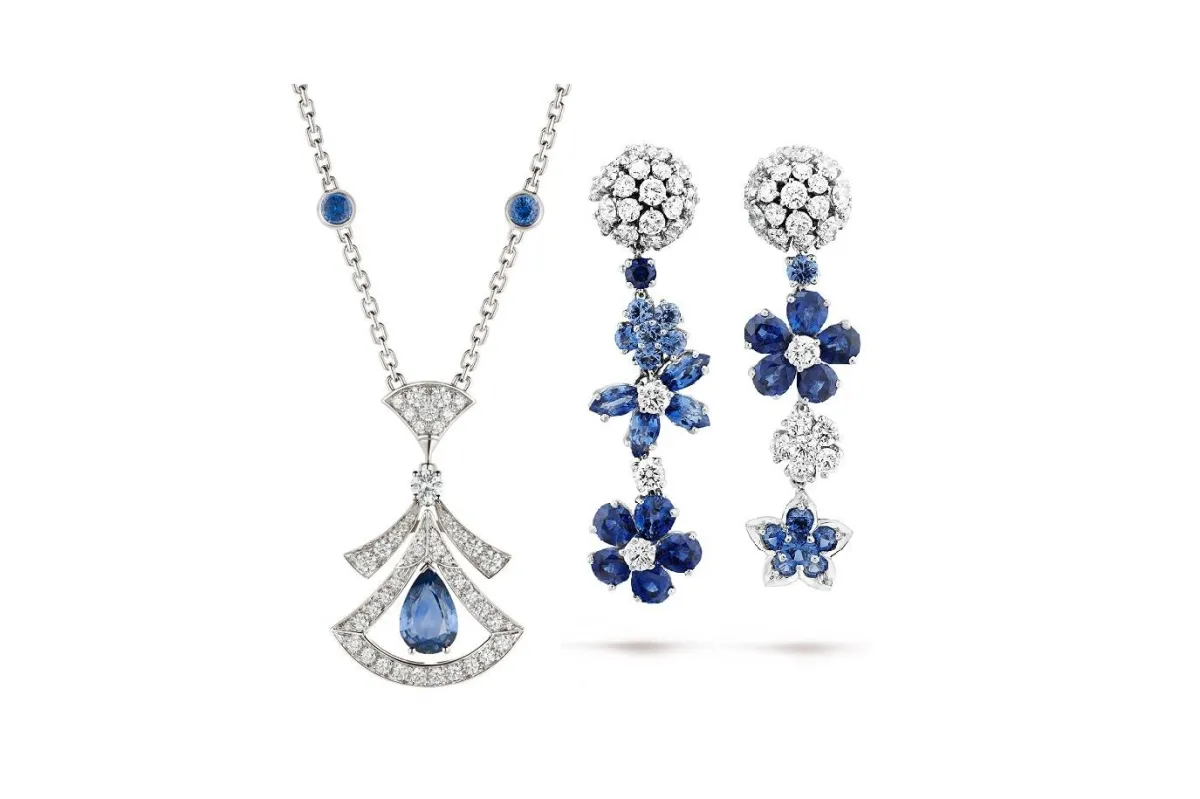 مجوهرات مرصّعة بالياقوت الأزرق لسهراتك