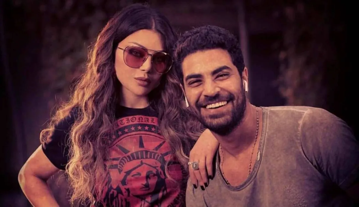 هيفاء وهبي ومحمد وزيري - الصورة من حساب وزيري على تويتر