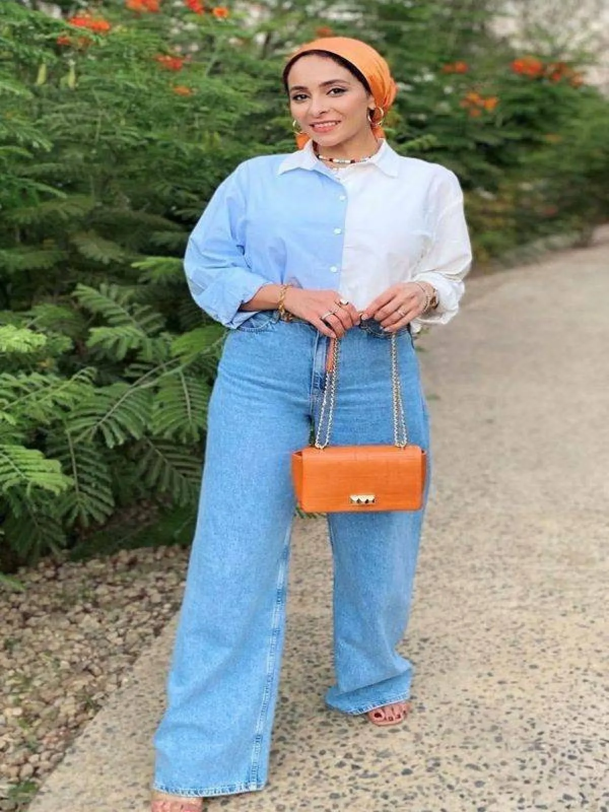 تنسيق الجينز الواسع