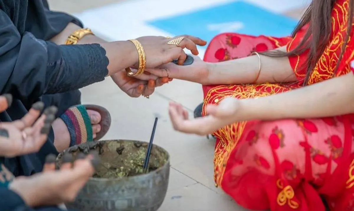 عادات وتقاليد في قرية زمان. الصورة من "واس"