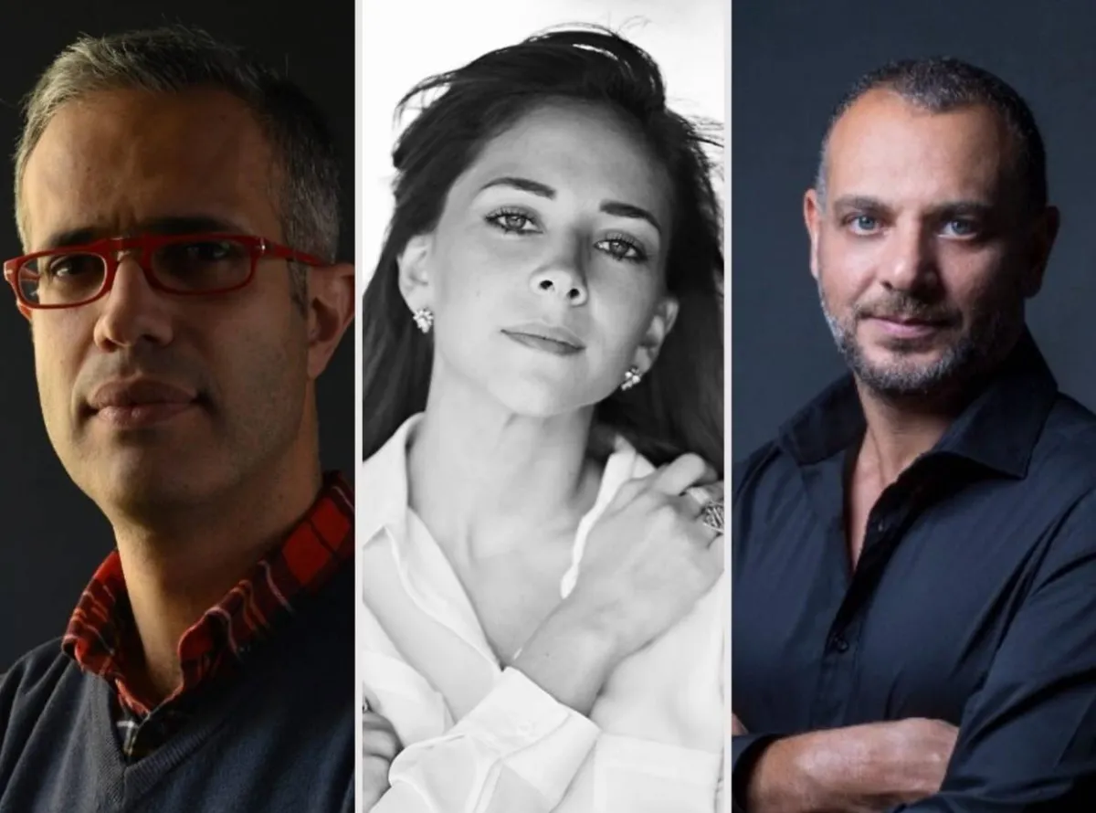 لجنة تحكيم مسابقة آفاق السينما العربية للأفلام الطويلة - تامر محسن وآخرين - الصورة من المسؤول الإعلامي للمهرجان