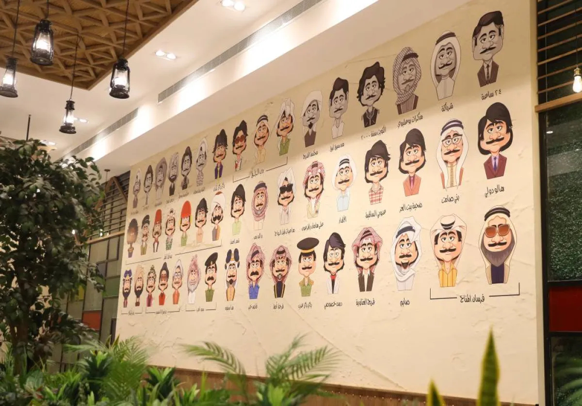 صورة للشخصيات التي جسدها الراحل عبد الحسين عبد الرضا