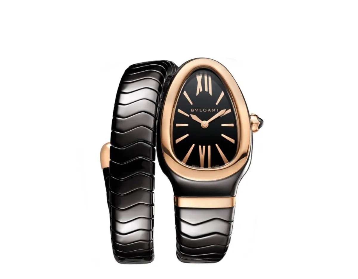 ساعة نسائية بسوار مزدوج من بلغاري