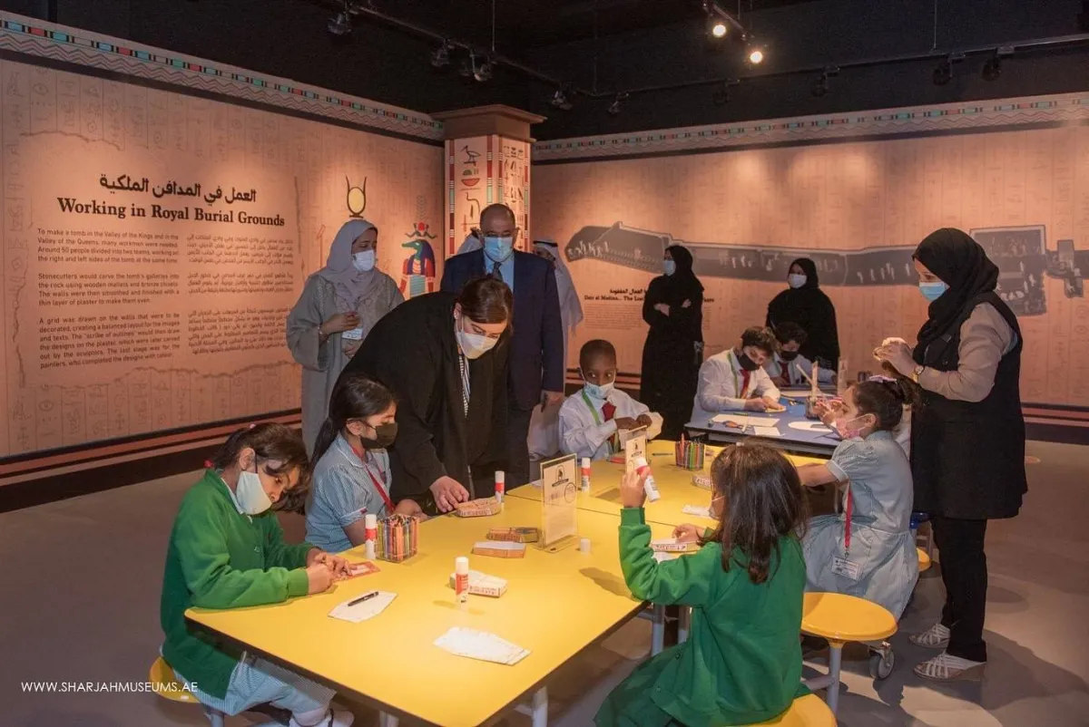 هيئة الشارقة للمتاحف تفتتح معرض "دير المدينة قرية فناني الفراعنة" - الصورة من موقع هيئة الشارقة للمتاحف على تويتر