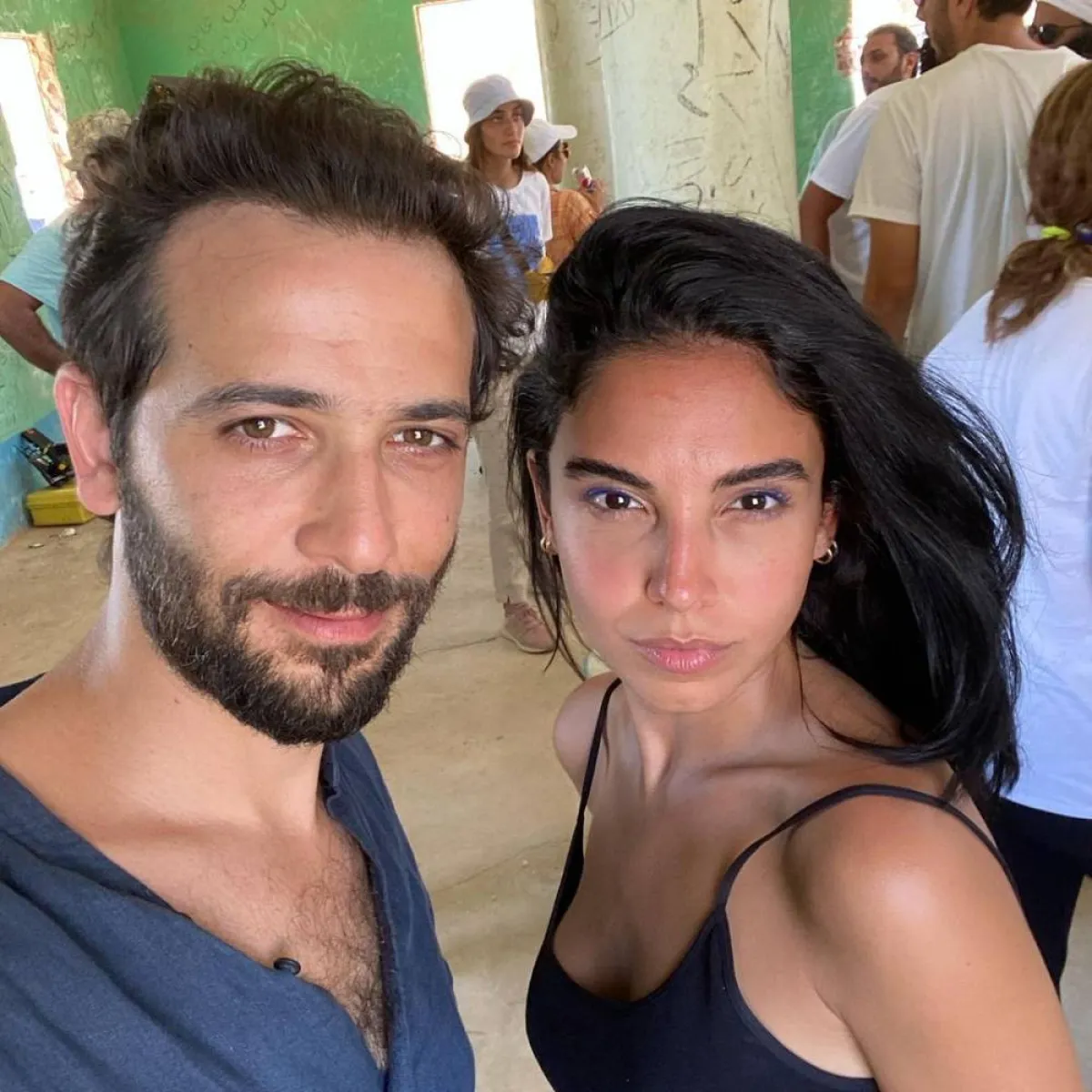 كريم قاسم وسلمى أبو ضيف - الصورة من حساب سلمى على انستغرام