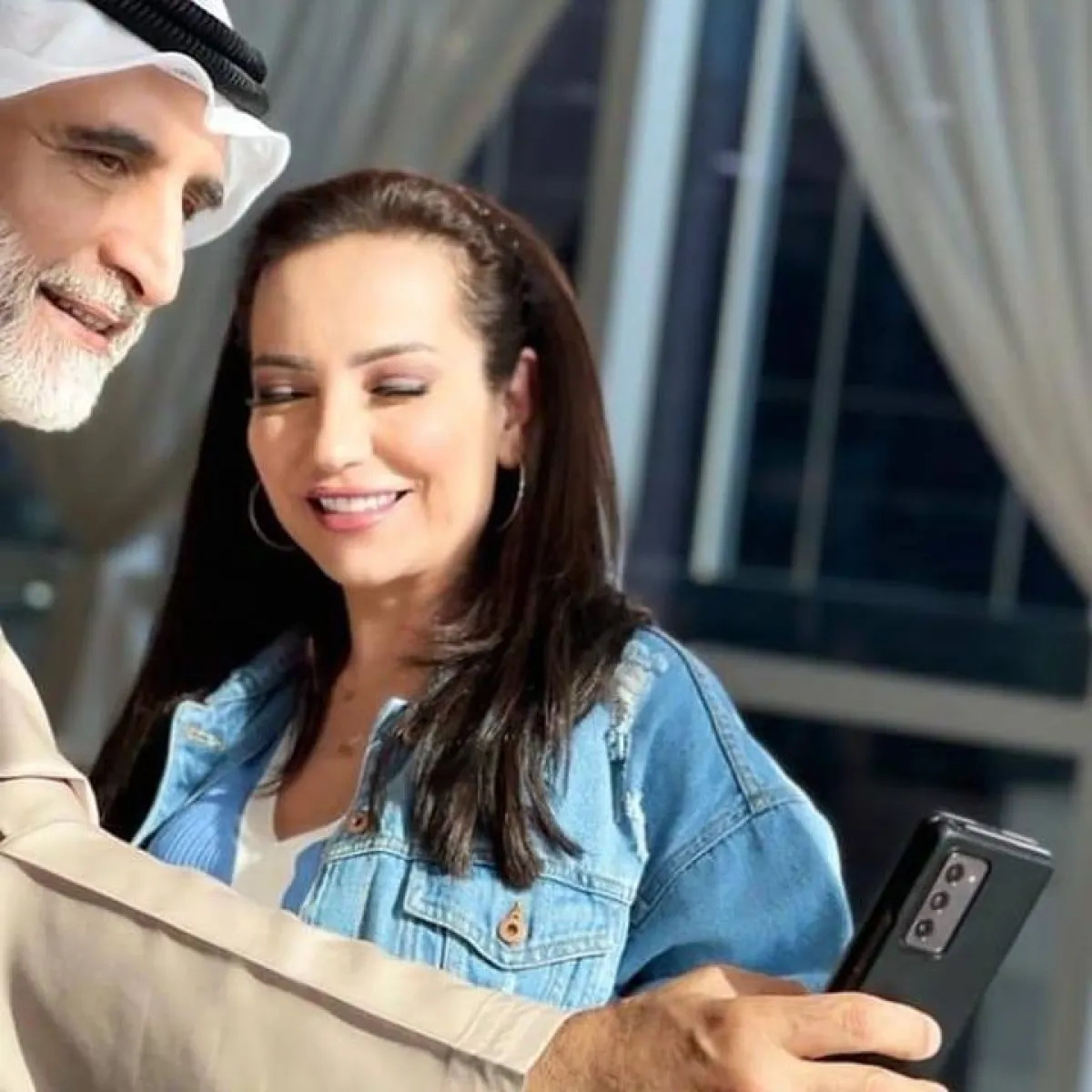 أمل عرفة وحبيب غلوم - الصورة من حساب أمل عرفة على انستغرام