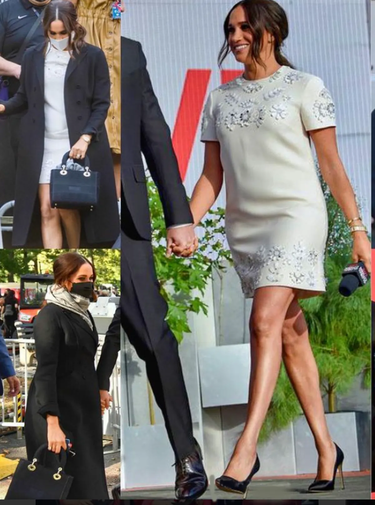 ميغان ماركل ترتدي فستاناً أبيض 