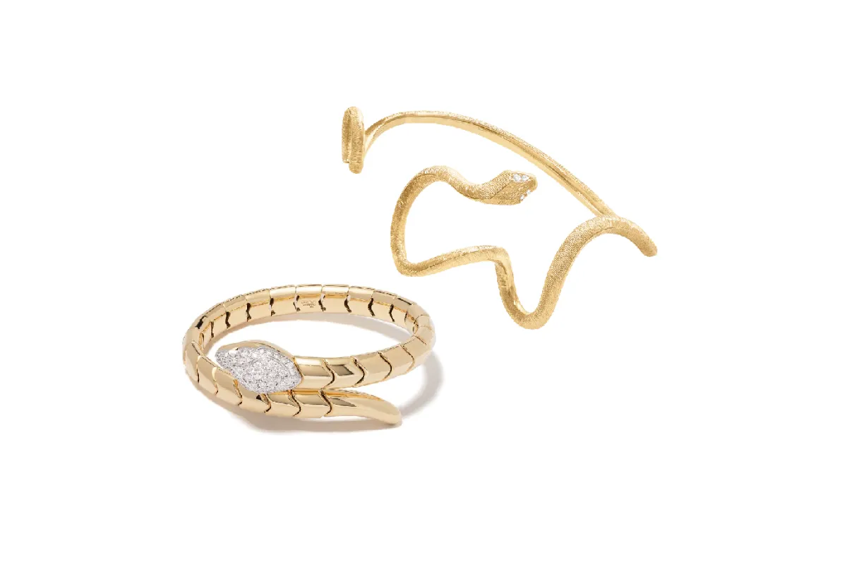 موديلات أساور على شكل ثعبان