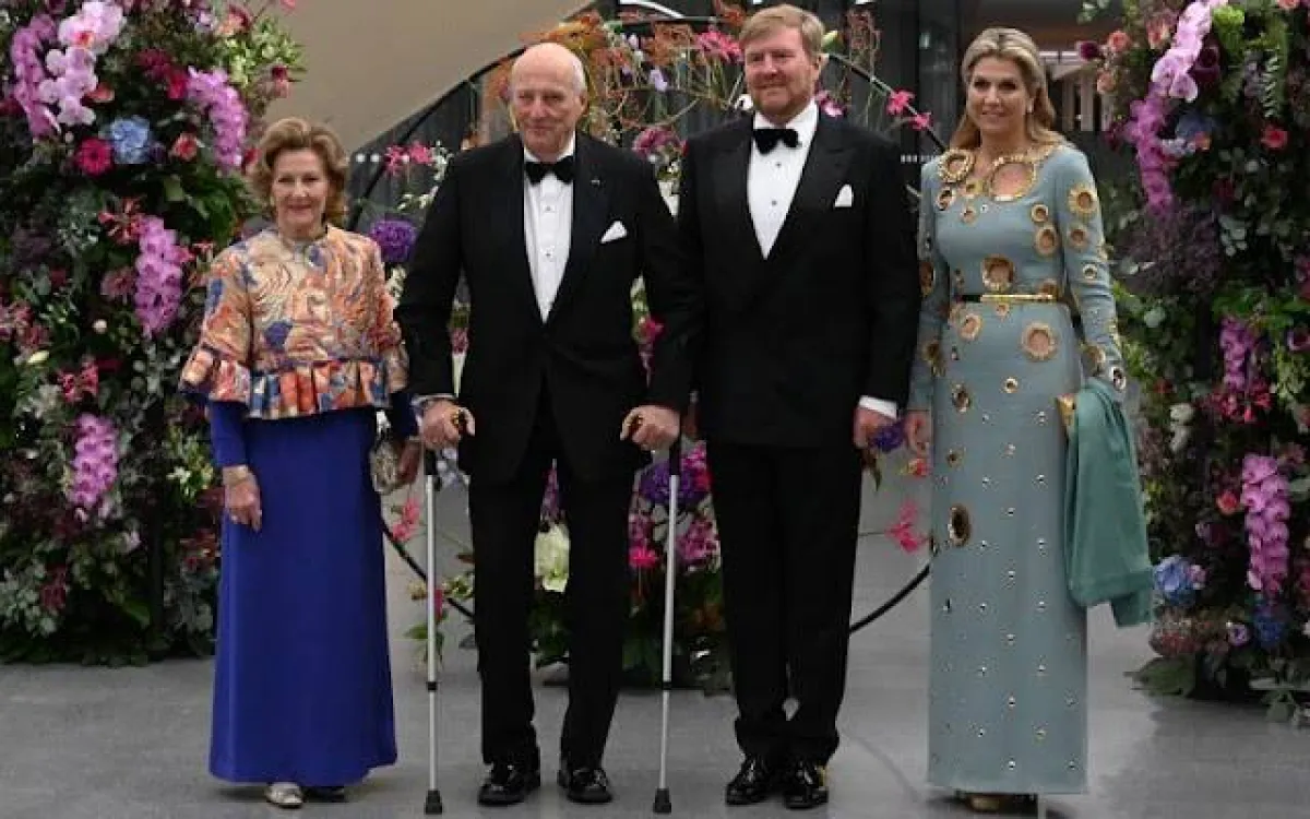 ملك وملكة هولندا مع ملك وملكة النرويج- الصورة من موقع New my Royals