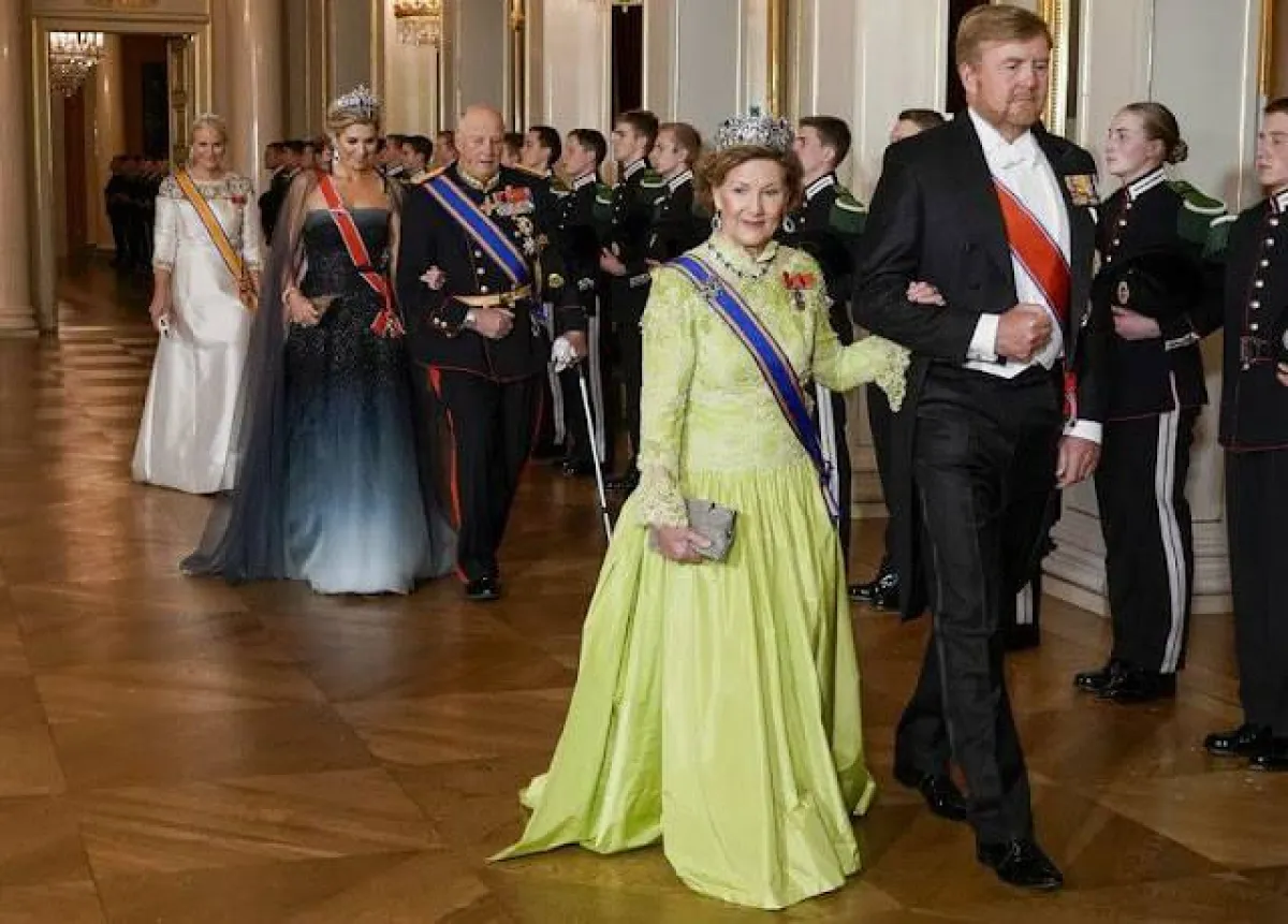 حفلة العشاء للملك ويليم والملكة ماكسيما مع الملك هارالد والملكة سونيا - الصورة من موقع New my Royals