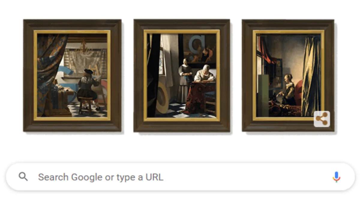 جوجل يحتفل بذكرى يوهانس فيرمير أحد أفضل رسامي هولندا