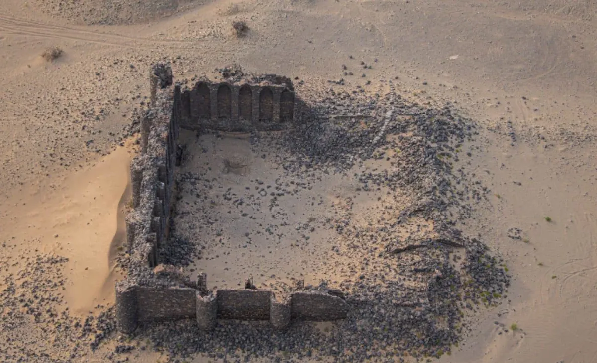 ما تبقى من قصر علياء في مدينة الجحفة. الصورة من إنستغرام عبدالعزيز الدخيل