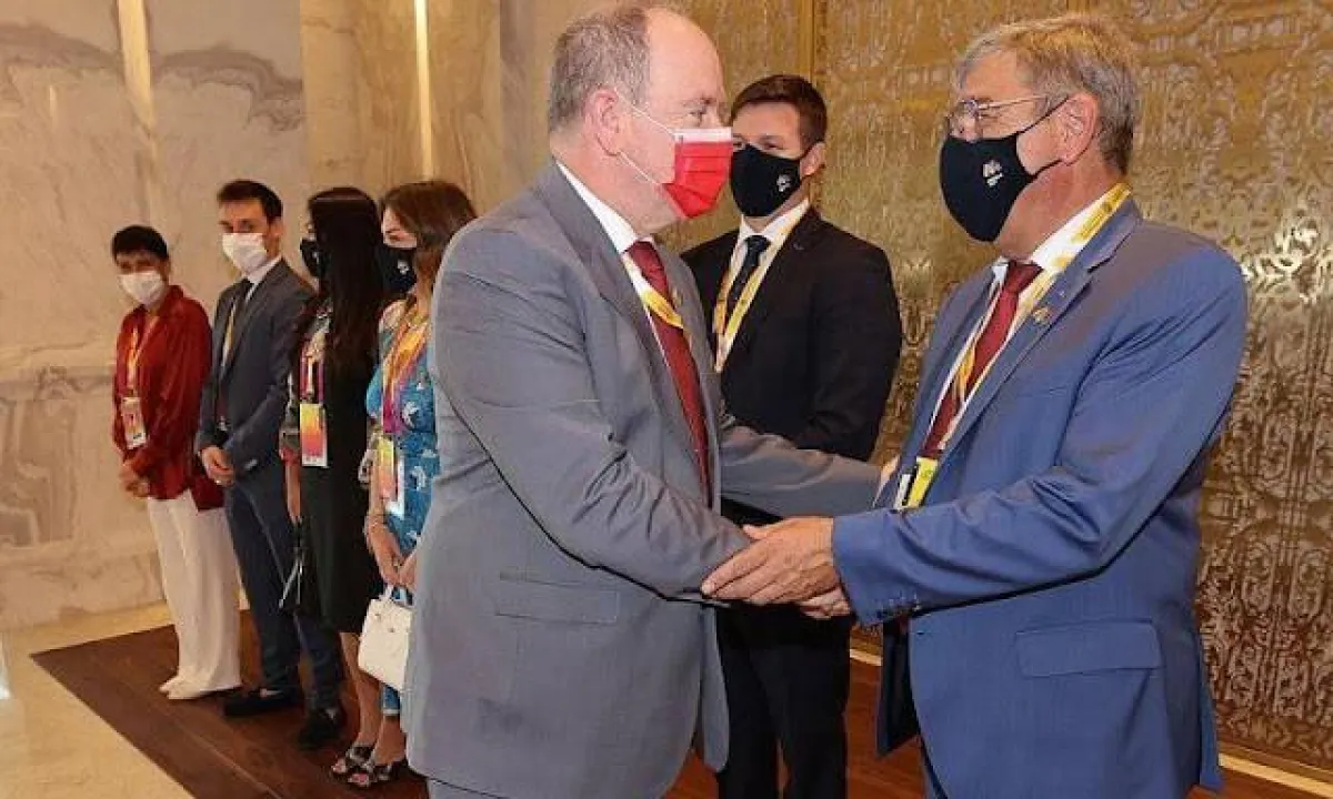 استقبال الأمير ألبرت في معرض اكسبو 2020- الصورة من موقع New my Royals