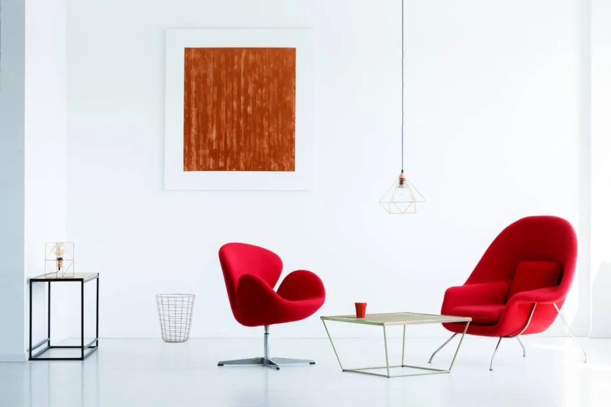 اللون الأحمر في الديكور المودرن