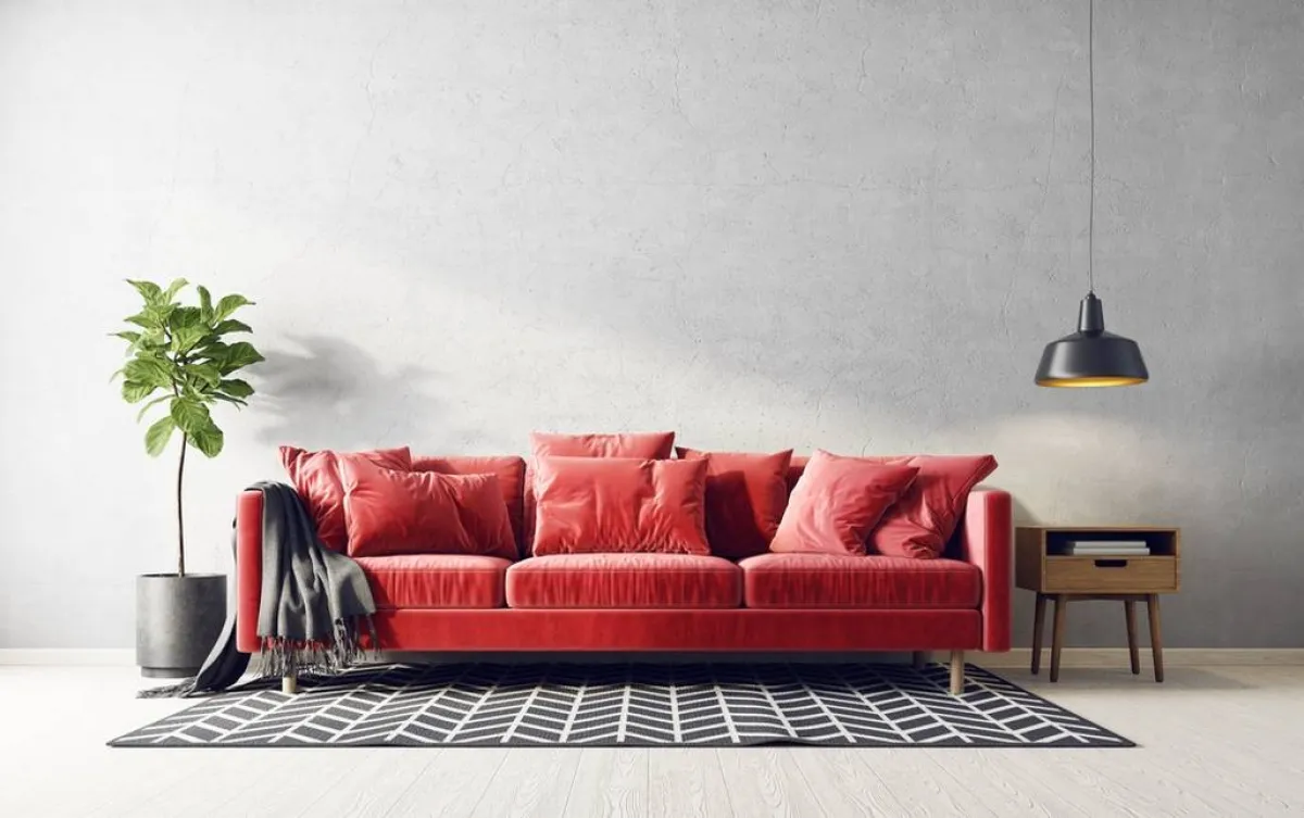 الأحمر في الديكور المودرن
