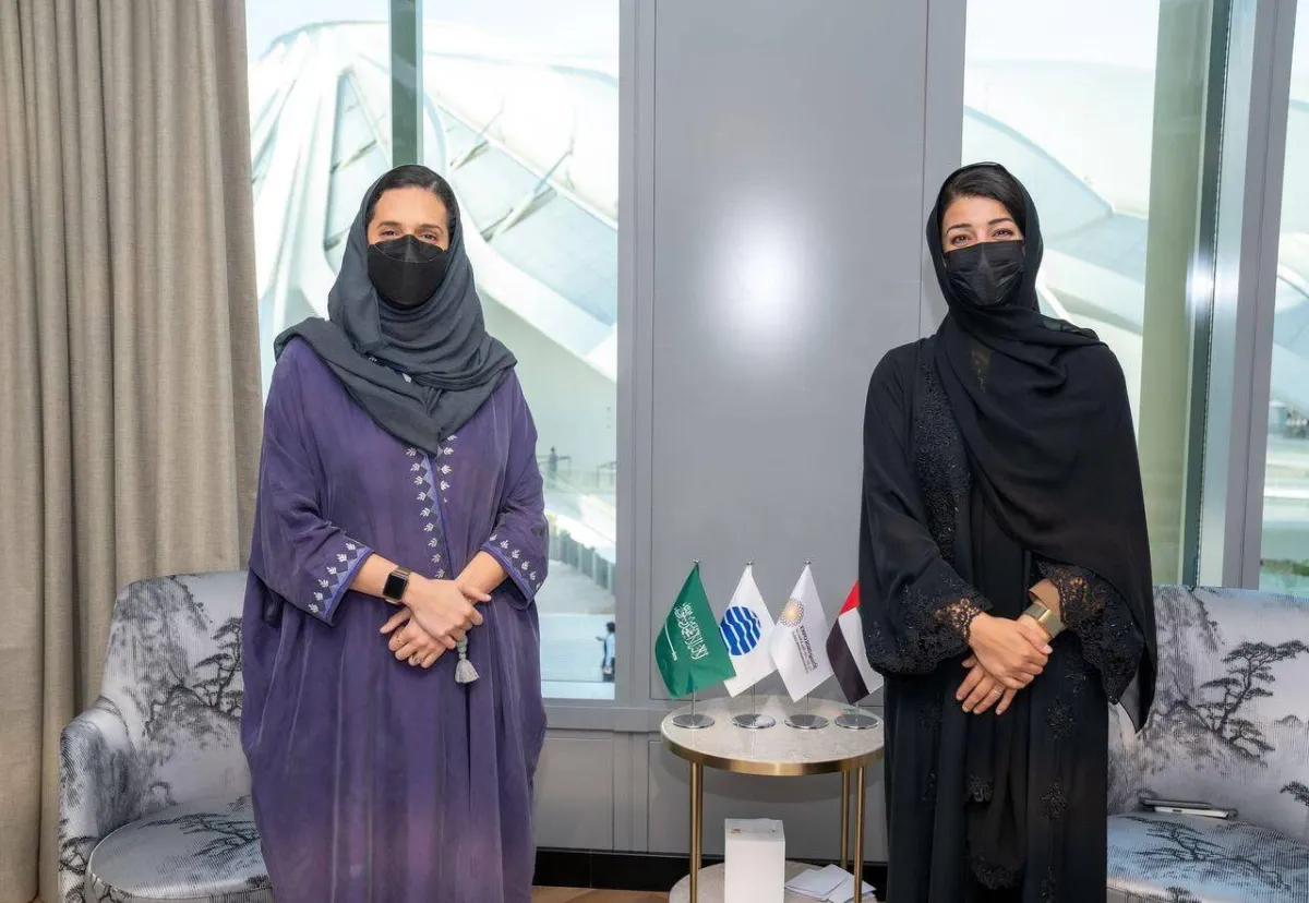 الأميرة هيفاء بنت محمد آل سعود تلتقي الوزيرة ريم الهاشمي في إكسبو دبي