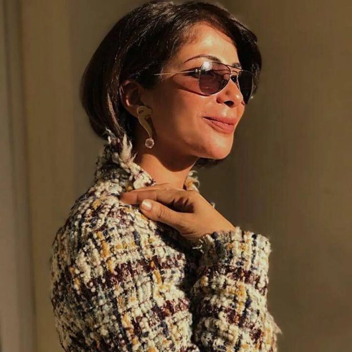 الصورة من حساب منى زكي على انستغرام