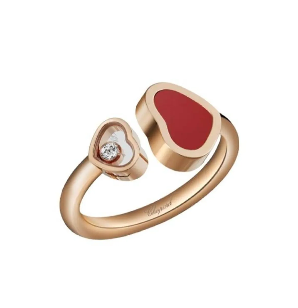 خاتم HAPPY HEARTS من شوبارد chopard 