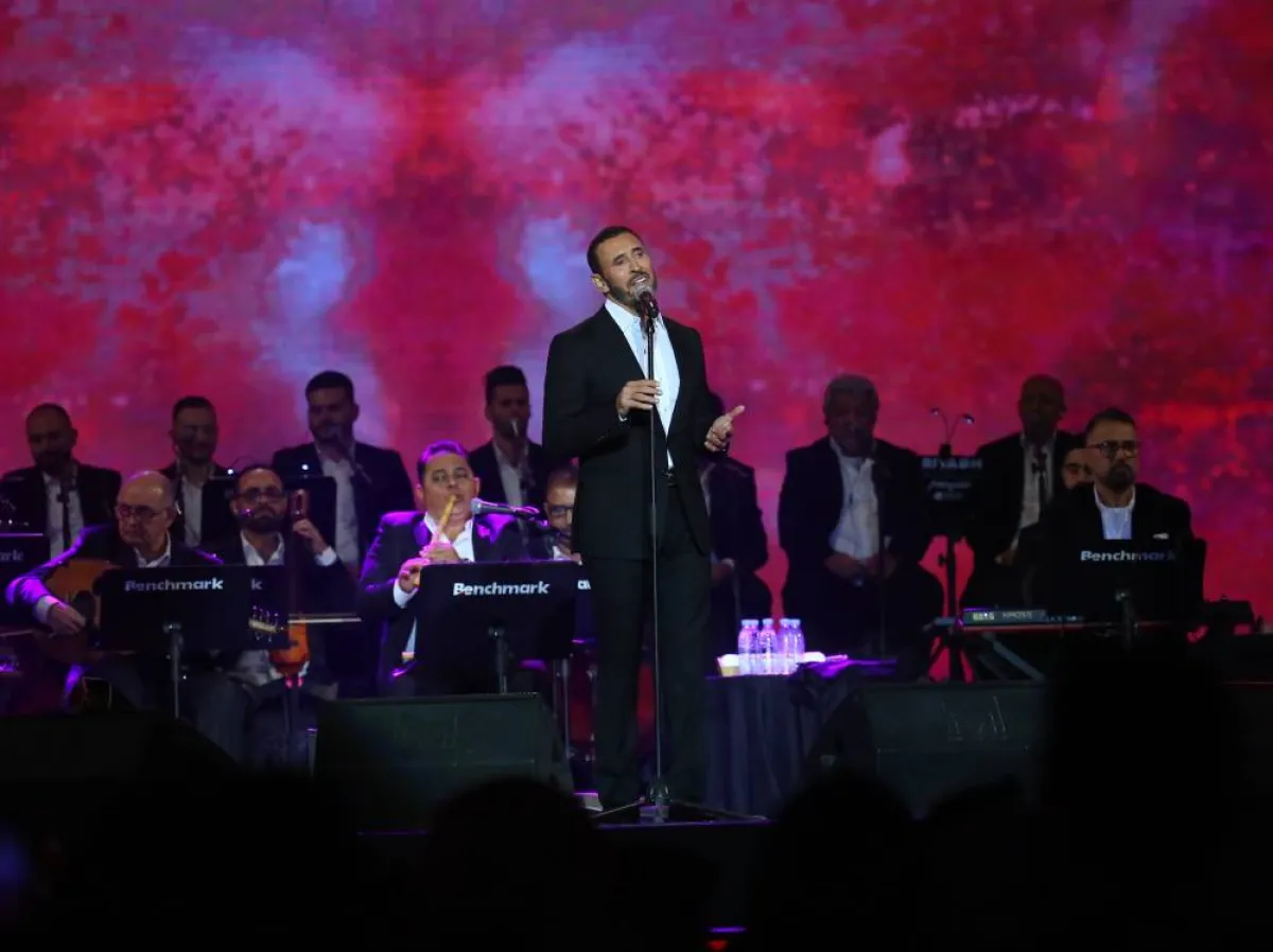 كاظم الساهر في حفل الرياض - تصوير صالح الغنام