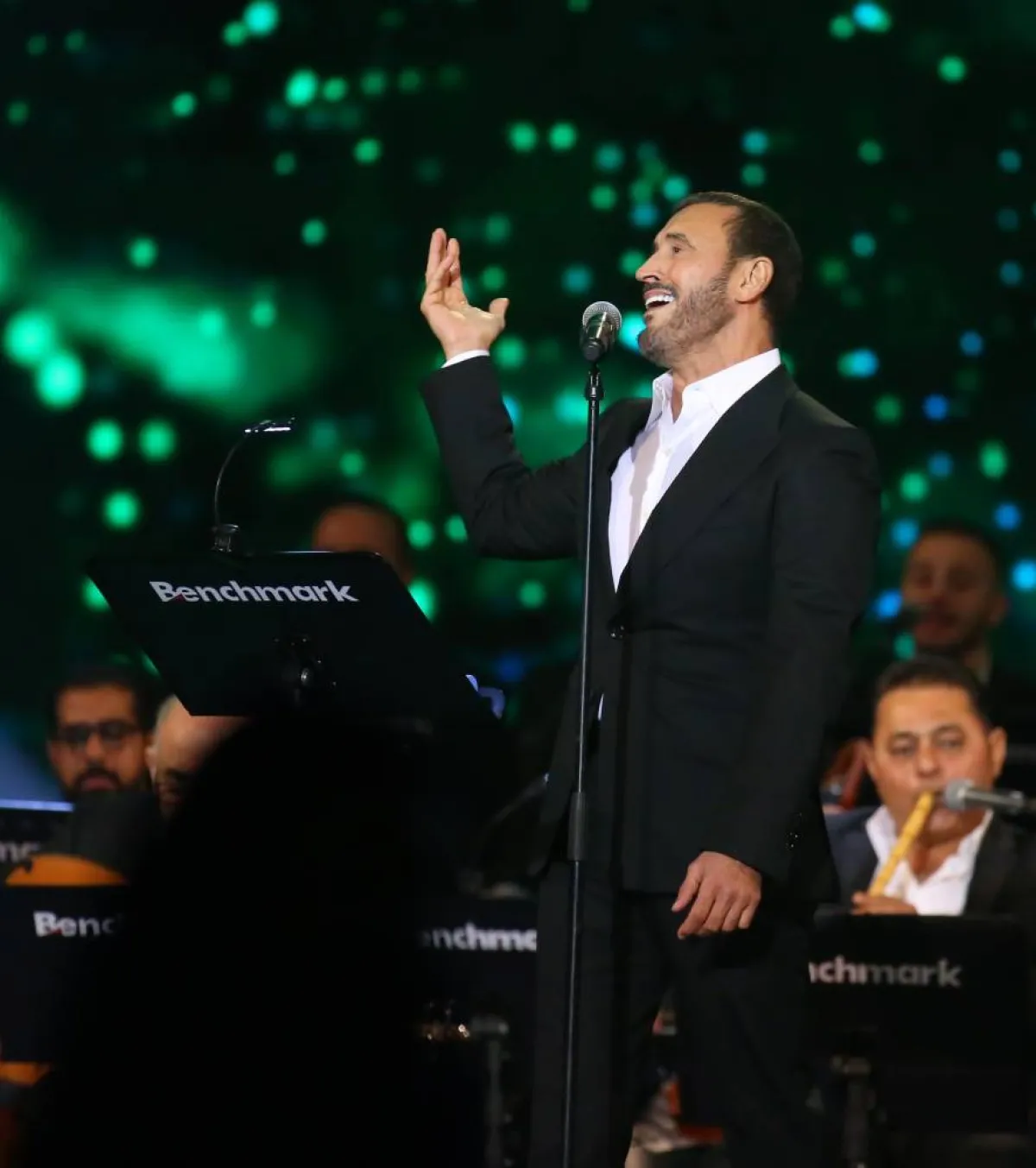 كاظم الساهر في حفل الرياض - تصوير صالح الغنام