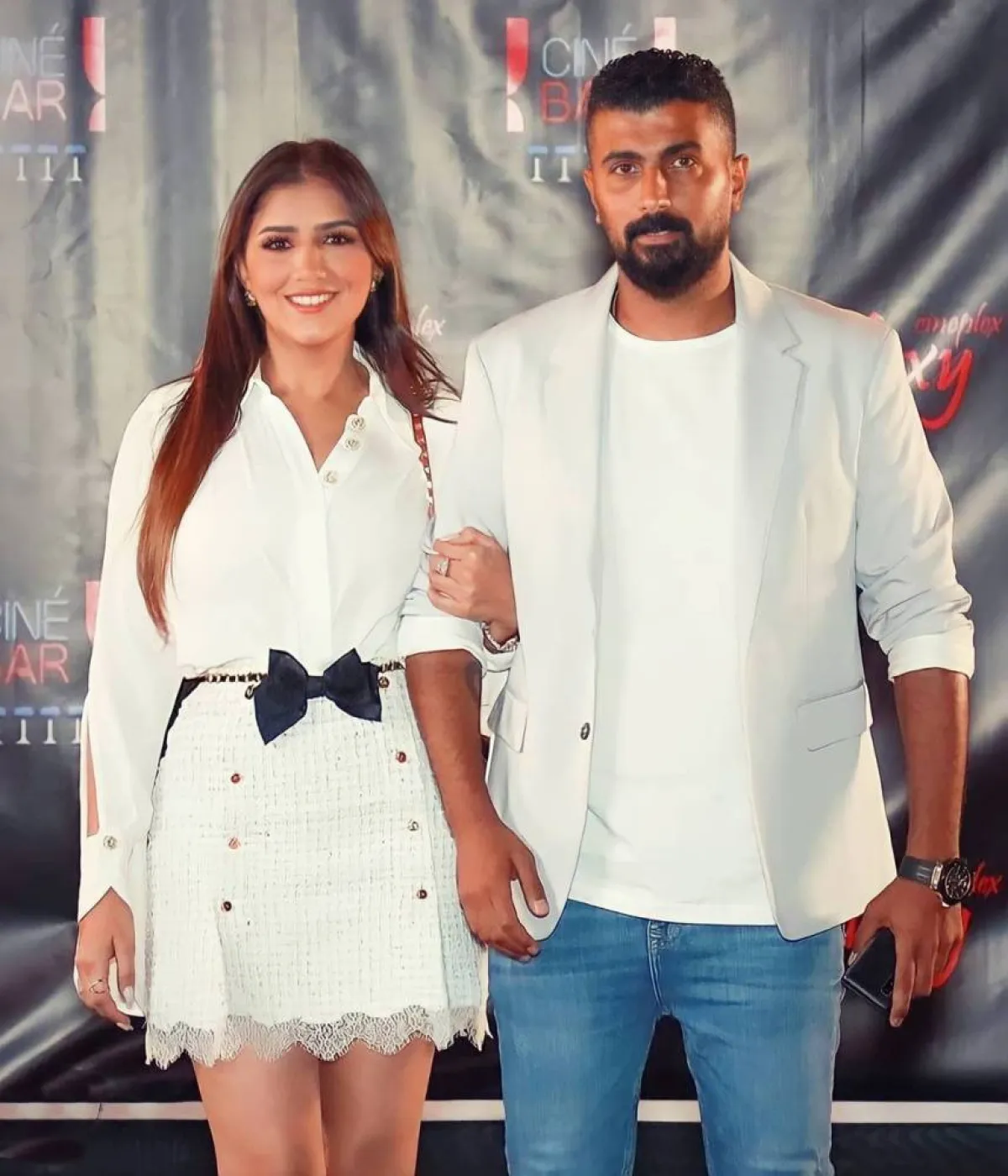 مي عمر ومحمد سامي - الصورة من حسابها على انستغرام