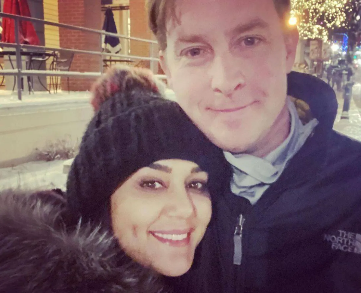 بريتي زينتا وزوجها - الصورة من حساب النجمة على إنستغرام