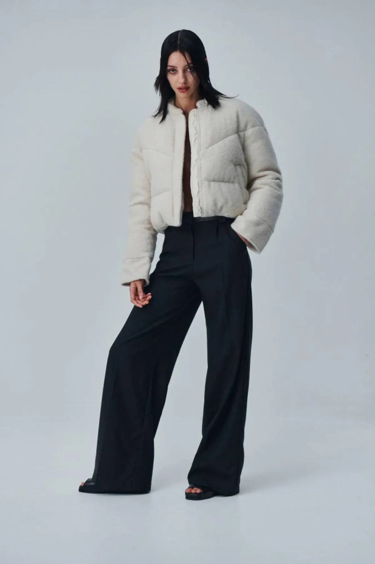 تنسيق الجاكيت البافر